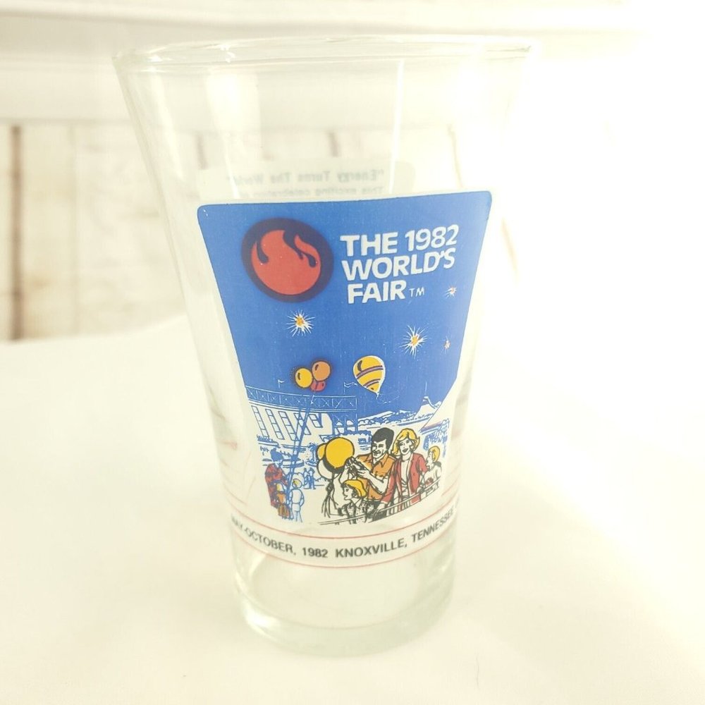 Vintage 1982 Knoxville World Fair Collectible McDonald's Coca Cola Glass